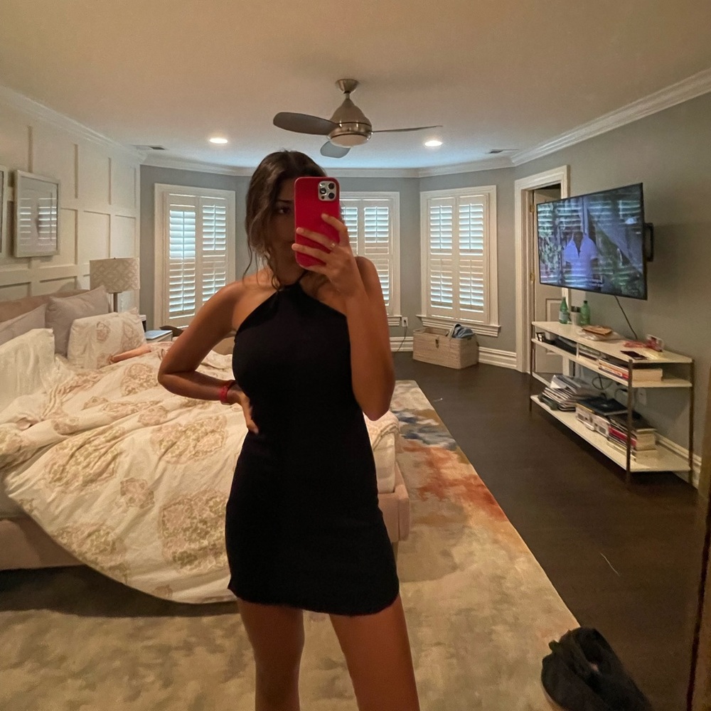 Black zara dress